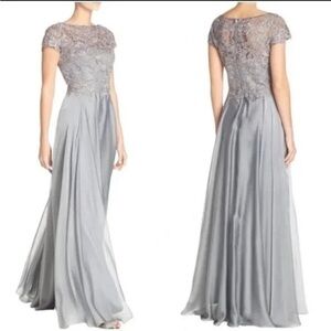 NWT ▶️ LA FEMME ◀️ Lace & Satin A-Line
Gown